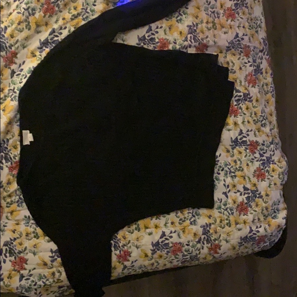 Black long sleeve sweater